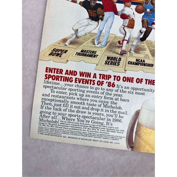 Vintage Michelob Ultra Vintage 1984 Magazine Ad - Picture 2 of 6